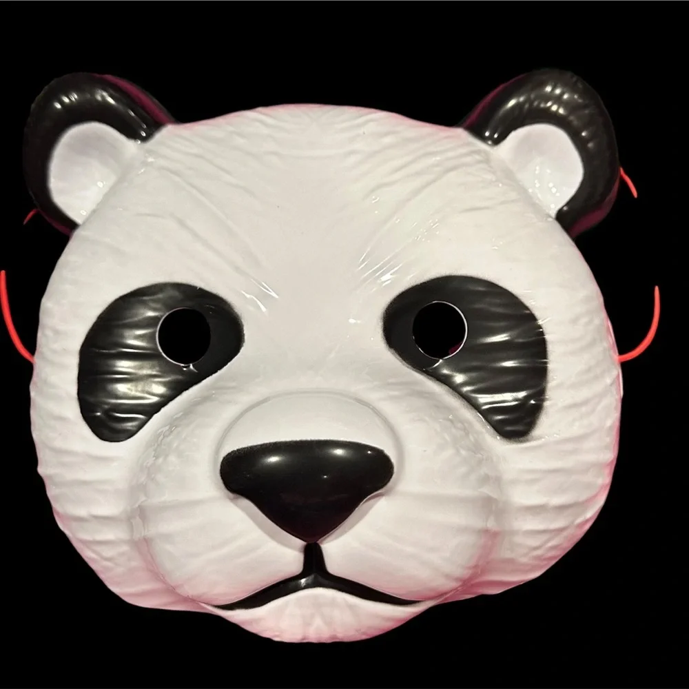 PANDA HALLOWEEN MASK NEW BK/WHITE. UNISEX KIDS